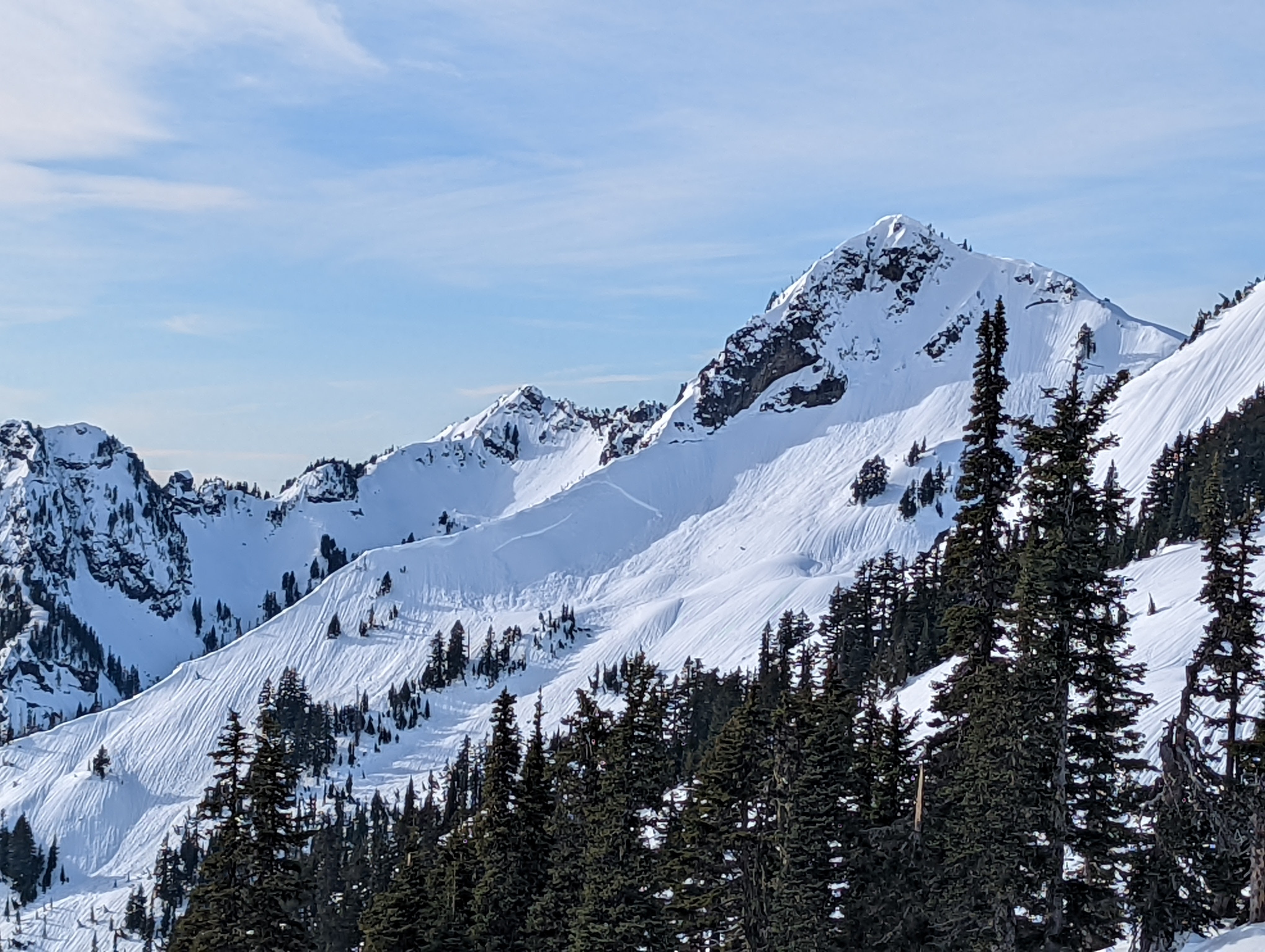 Crown below pinnacle