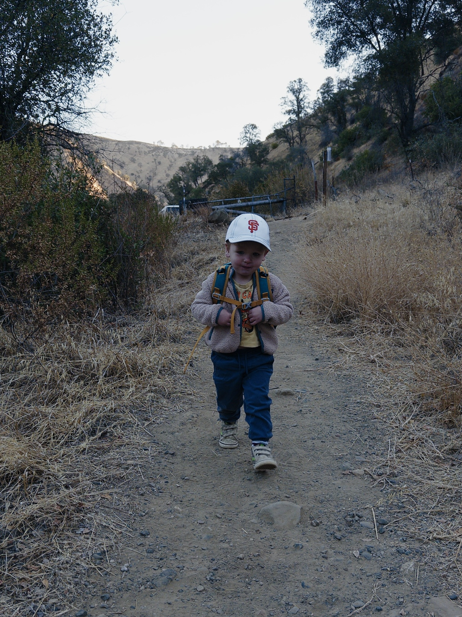Rory starting the hike